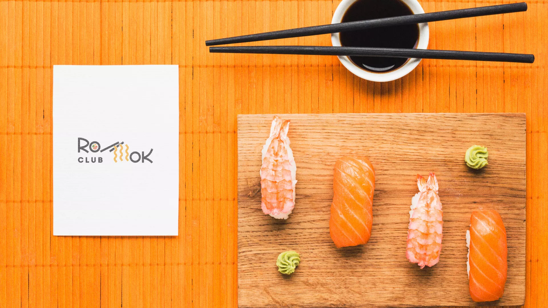 Создание логотипа суши-бара «Roll Wok Club» в Шарыпово