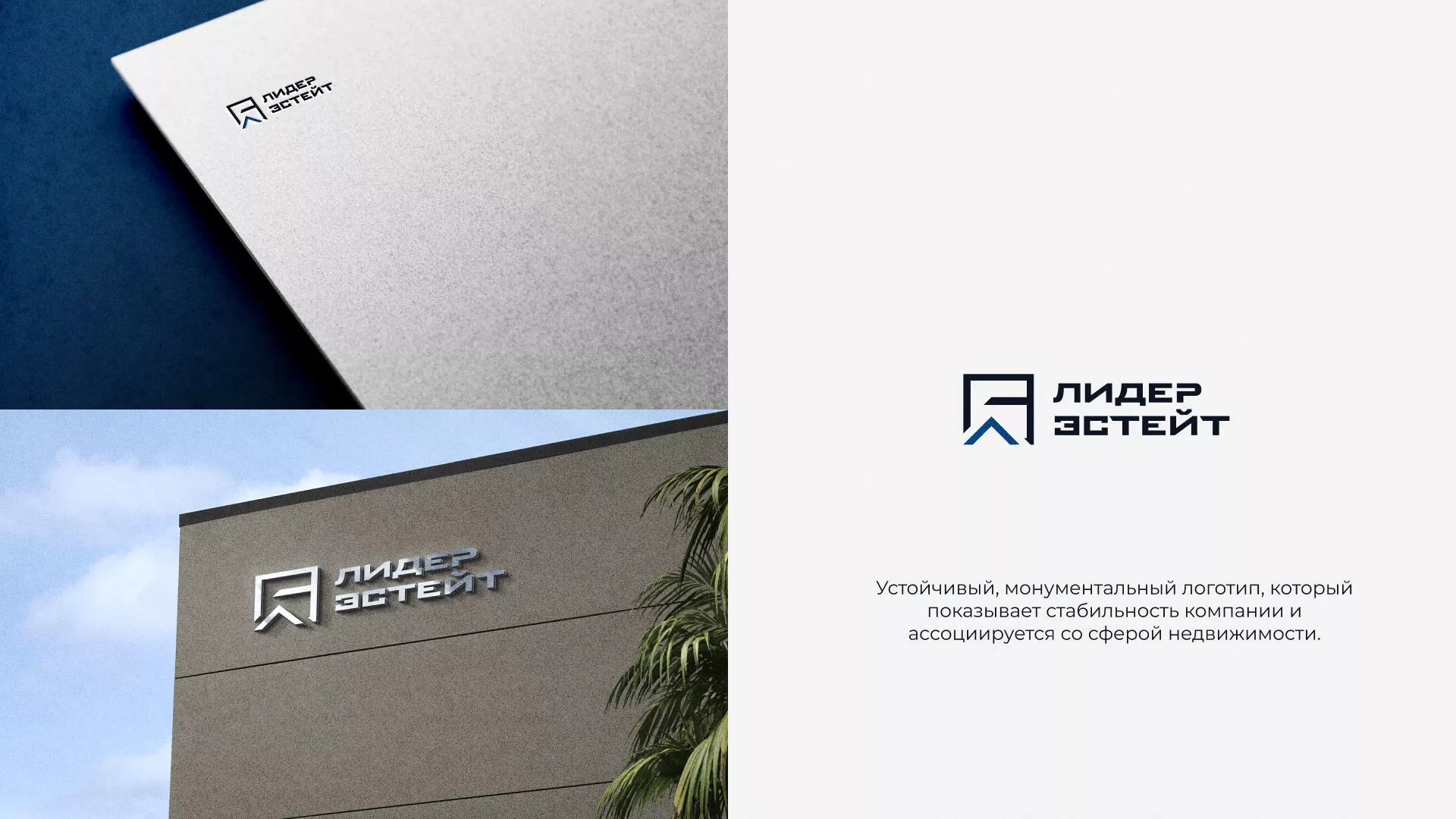 Разработка логотипа агентства недвижимости «Лидер Эстейт» в Шарыпово