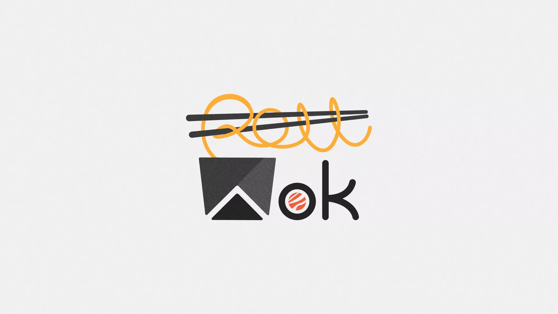 Разработка логотипа в Шарыпово для суши-бара «Roll Wok Club» Разработка логотипа в Шарыпово для суши-бара «Roll Wok Club»